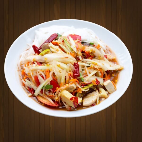 Papaya Salad with Vermicelli and Salted Crab