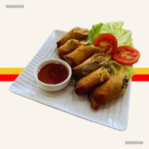 Fried chicken spring rolls ปอเปี๊ยะทอด