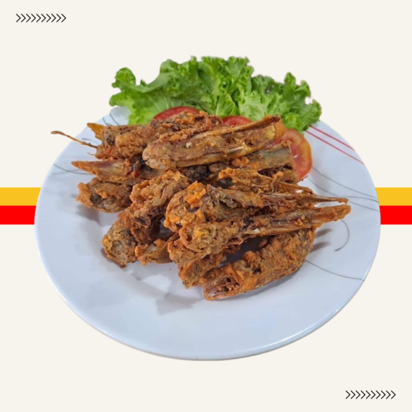 Fried duck mouth ปากเป็ดทอด